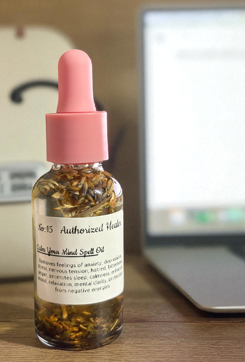 Calm Your Mind Spell Oil